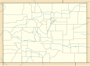Алленспарк. Карта розташування: Колорадо