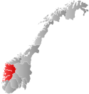 Vestland within Norway