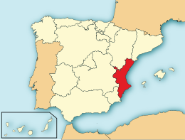 Comunità Valenziana - Localizazion
