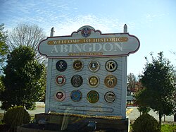 Abingdon Welcome Sign