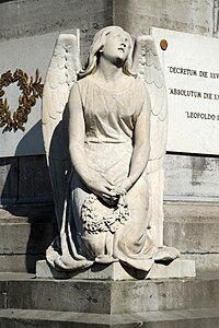The angel located at the south-eastern corner