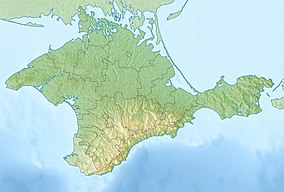 Map showing the location of Cape Fiolent Nature Reserve