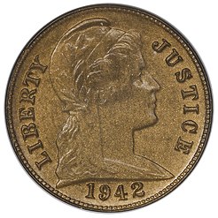 Experimental cent from 1942