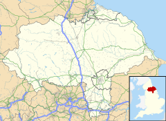 Whitby is located in North Yorkshire