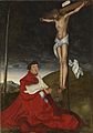 Cardinal Albert praying before the cross (Lucas Cranach the Elder)