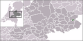 The location of Groenlo in the Netherlands