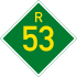Provincial route R53 shield