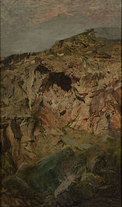 Rock study, circa 1890 (Te Papa, Wellington)