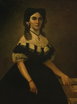 Elena Cuza in 1863, by Theodor Aman