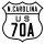 U.S. Highway 70A marker