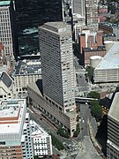 The Westin Copley Place hotel connects via skybridge to the mall at the far right