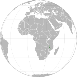 マラウイの位置