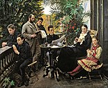 Portret van de familie Hirschsprung, 1881