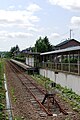 The platform viewed from the buffer stop in August 2008