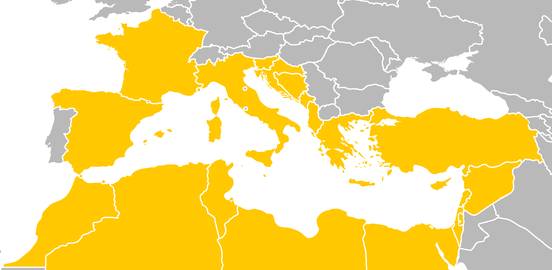 البلدان المطلة على البحر الأبيض المتوسط