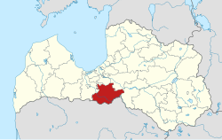 Location of Bauska Municipality