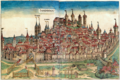 Image 10This woodcut shows Nuremberg as a prototype of a flourishing and independent city in the 15th century. (from History of cities)