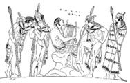 Арфей сярод фракійцаў (малюнак на старажытнай амфары)