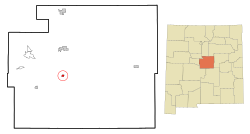 Location of Willard, New Mexico