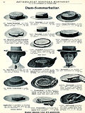 女性用麦わら帽子の広告