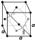 Diamond cubic crystal structure for sílíkọ́nù