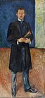 Self-Portrait with Brushes, 1904, 197 cm × 91 cm (77+1⁄2 in × 35+3⁄4 in), Munch Museum, Oslo