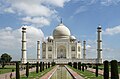 The Taj Mahal in Agra, India, a popular tourist attraction. More than 7-8 million visit the Taj Mahal each year.