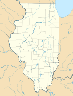 Map showing the location of Spitler Woods State Natural Area