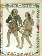 Sambal hunters wearing bahag from the Boxer Codex (c.1590)
