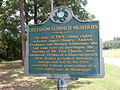 Image 2Mt. Zion Church state history marker near Philadelphia, Mississippi (from Freedom Summer)