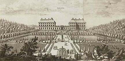 Jardins d'Ekolsund dans les années 1690