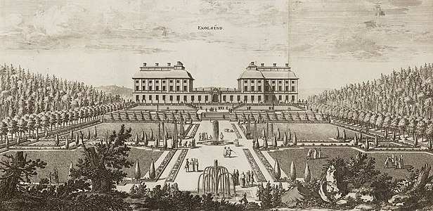 Gardens at Ekolsund in the 1690s