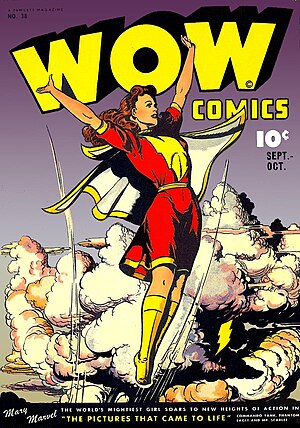 Cover of Wow Comics 38 (Sept./Oct. 1941).
