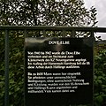 Schild an der Dove Elbe