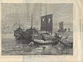 Famine in Bengal: Grain-boats on the Ganges. Illustrated London News, March 21, 1874.