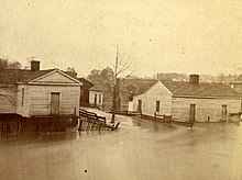 Image showing Ocmulgee River flooding in Spring 1876
