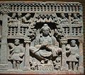 Maitreya, with Kushan devotees, left and right. 2nd century Gandhara.