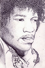 Portrait de Jimi Hendrix