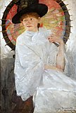 Young Lady with an Umbrella, 1886, Private collection