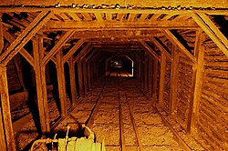 エンパイア鉱山の坑道