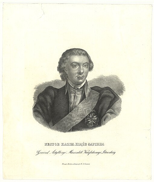 File:Kazimier Niestar Sapieha. Казімер Нестар Сапега (1829) (2).jpg