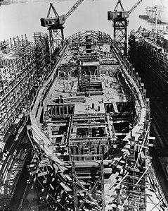 Day 10 : Lower deck being completed and the upper deck amidship erected