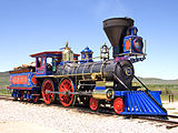 A replica of the Jupiter (CP# 60) at the Golden Spike National Historic Site