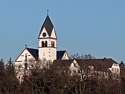 Umwhile Franciscan abbey upon the Klosterberg (abbey hill) in the east o Kelkheim.