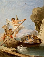Flight into Egypt by Giambattista Tiepolo; c. 1764-70.