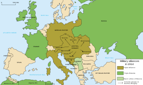 Map of Europe focusing on Austria-Hungary and marking the central location of ethnic groups in it including Slovaks, Czechs, Slovenes, Croats, Serbs, Romanians, Ukrainians, Poles
