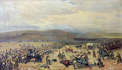 The last battle at Plevna November 28, 1877 (1889, in the Artillery Museum, Saint Petersburg)