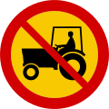 Tractors prohibited entry