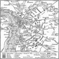 Karta bitke kod Leipziga 18. oktobra 1813.