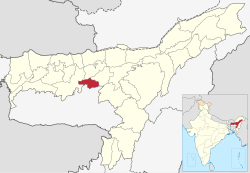 Location in Assam